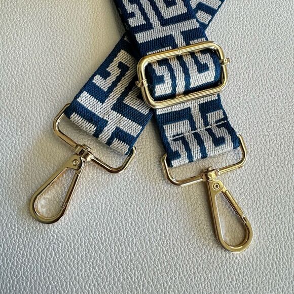 Blue Gray Purse Strap Crossbody Bag Guitar Strap NEW - Picture 3 of 3